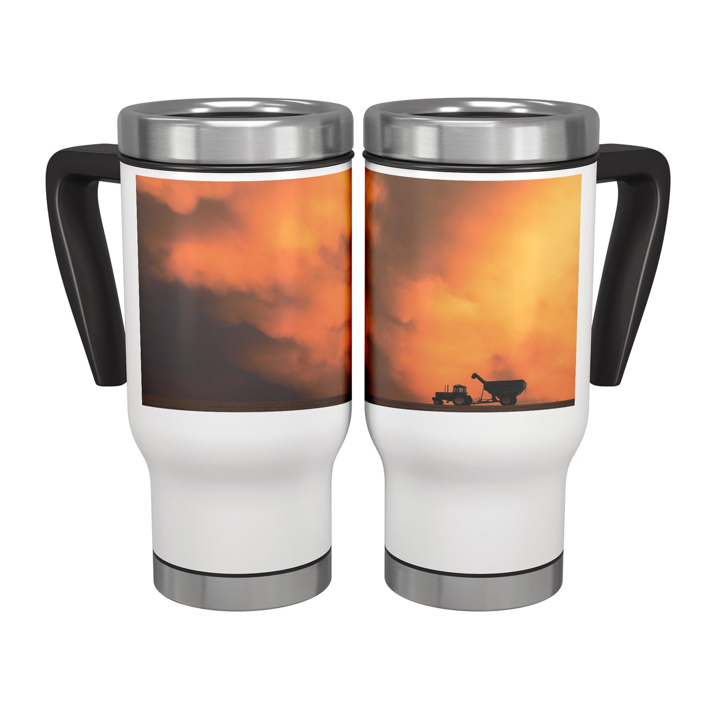 14 oz. Travel Mug - Farm Sunset
