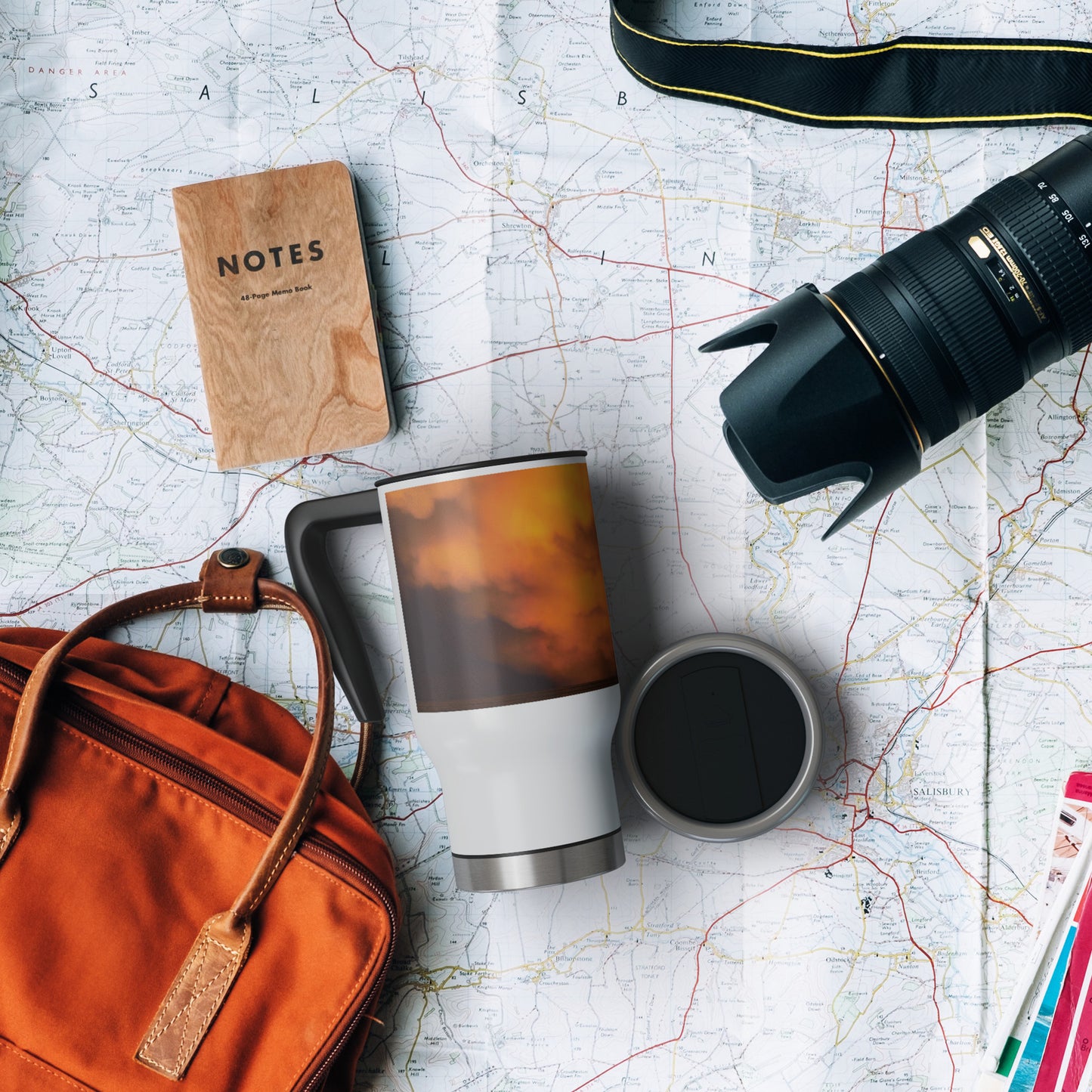 14 oz. Travel Mug - Farm Sunset