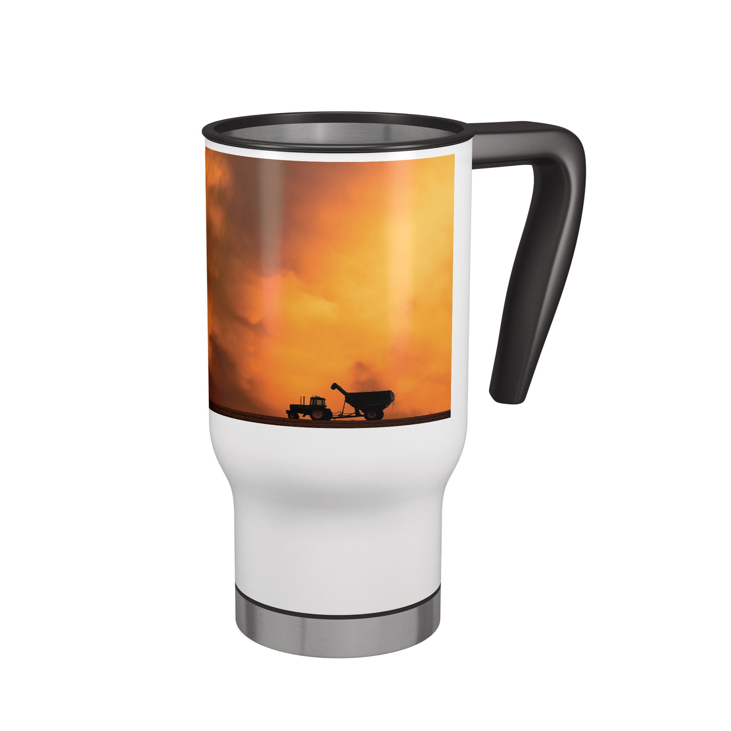 14 oz. Travel Mug - Farm Sunset