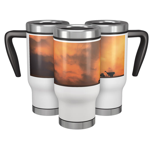 14 oz. Travel Mug - Farm Sunset
