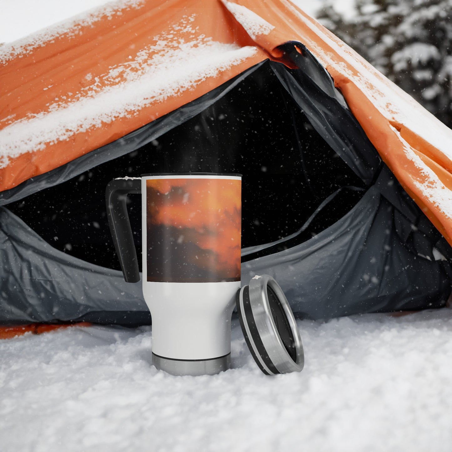 14 oz. Travel Mug - Farm Sunset