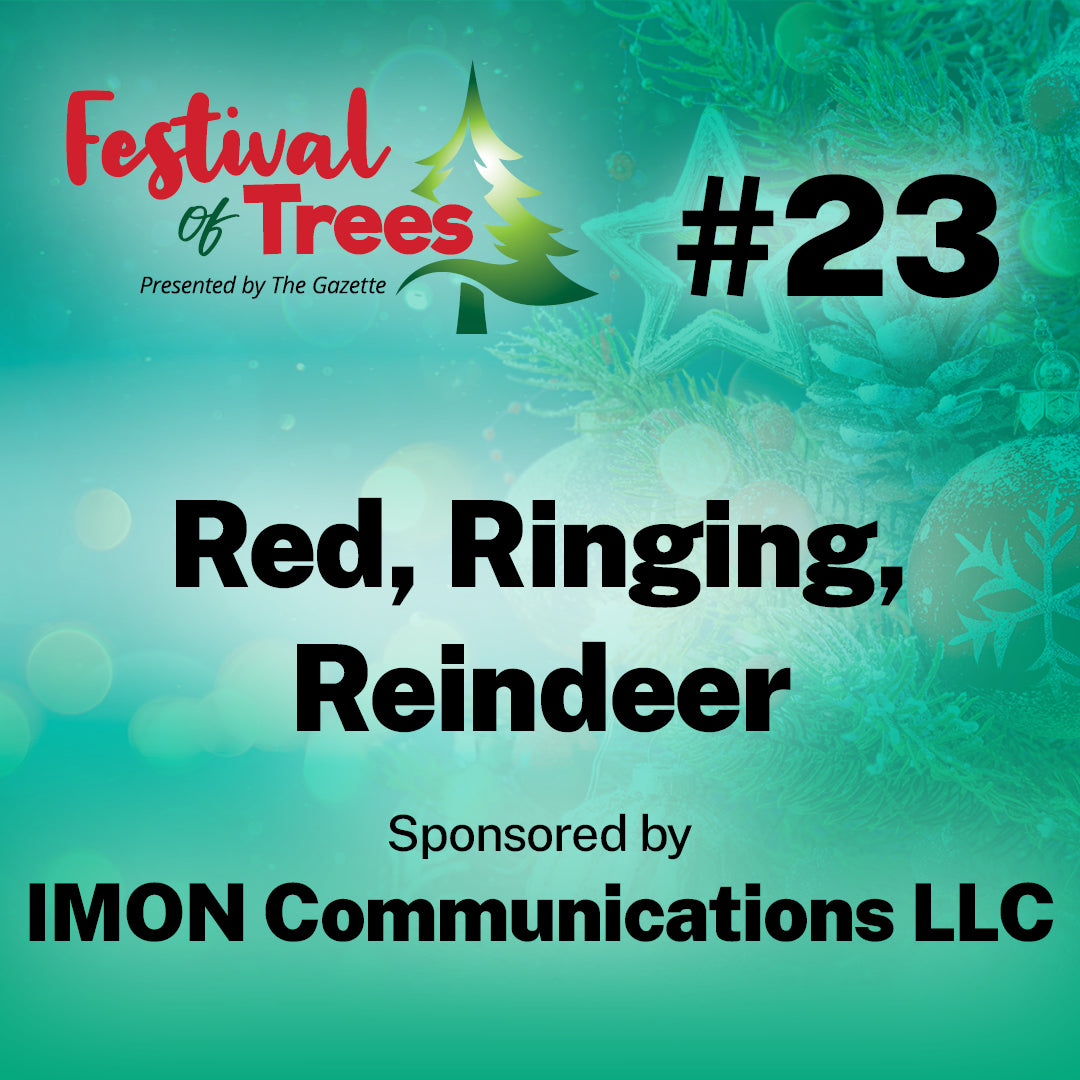7.5ft. Tree #23: Red, Ringing, Reindeer