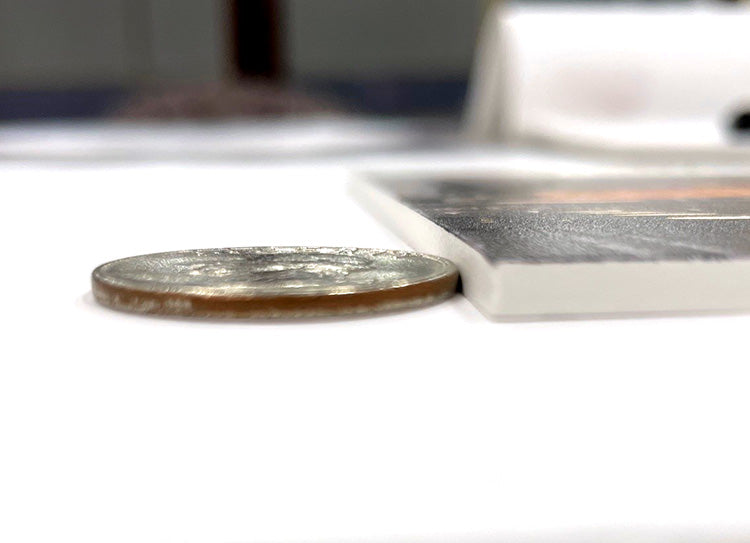 3mm /Archive print compared to US quarter