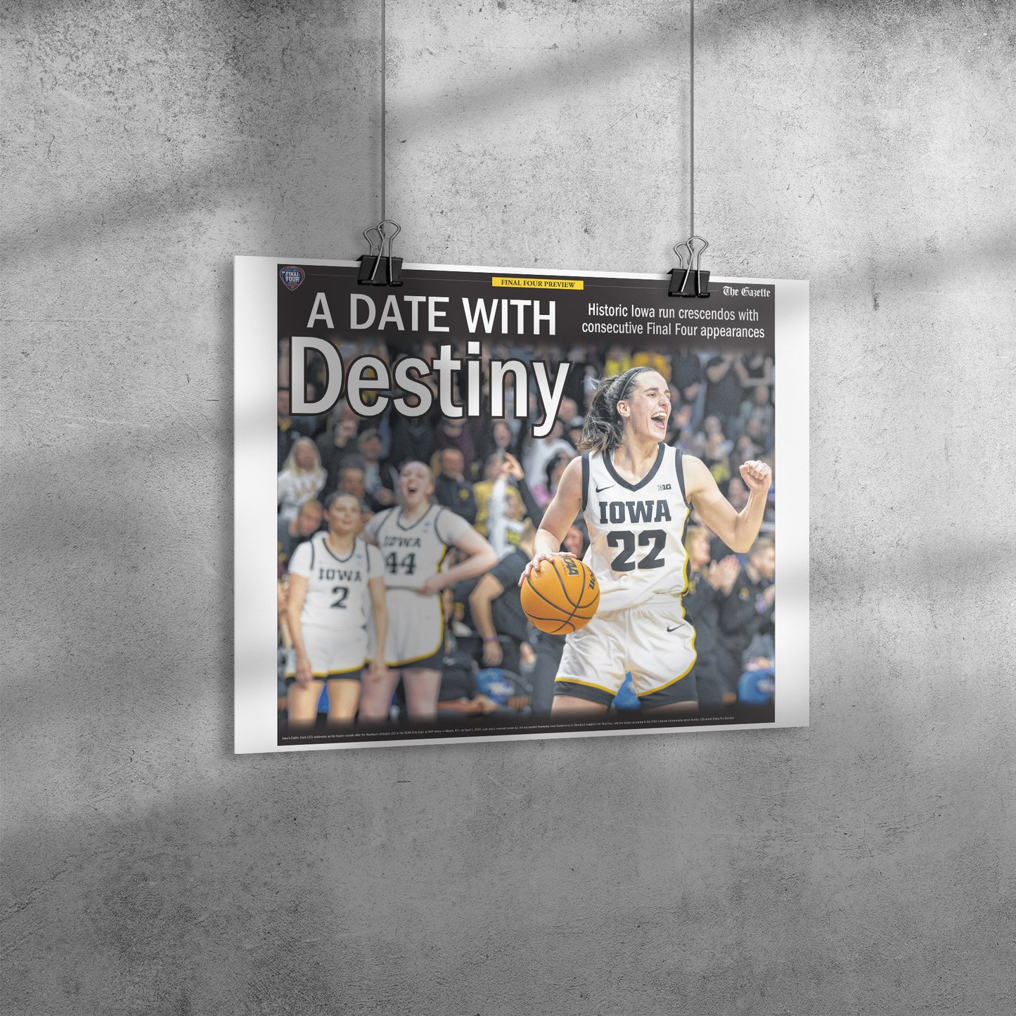 Date with Destiny: Gazette Reprint Poster, White