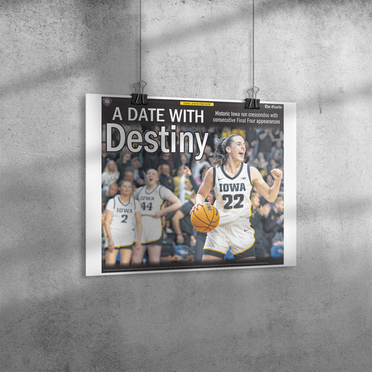 Date with Destiny: Gazette Reprint Poster, White