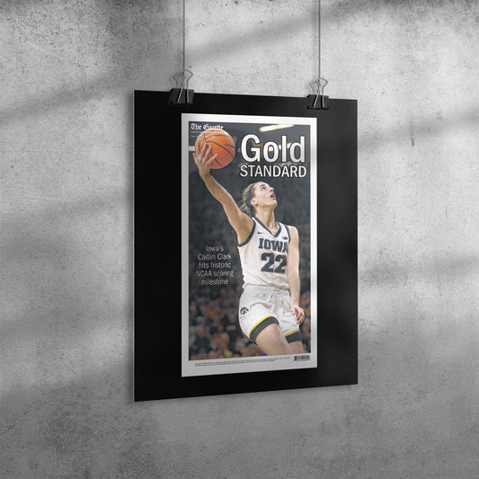 Gold Standard: Caitlin Clark Gazette Page Reprint