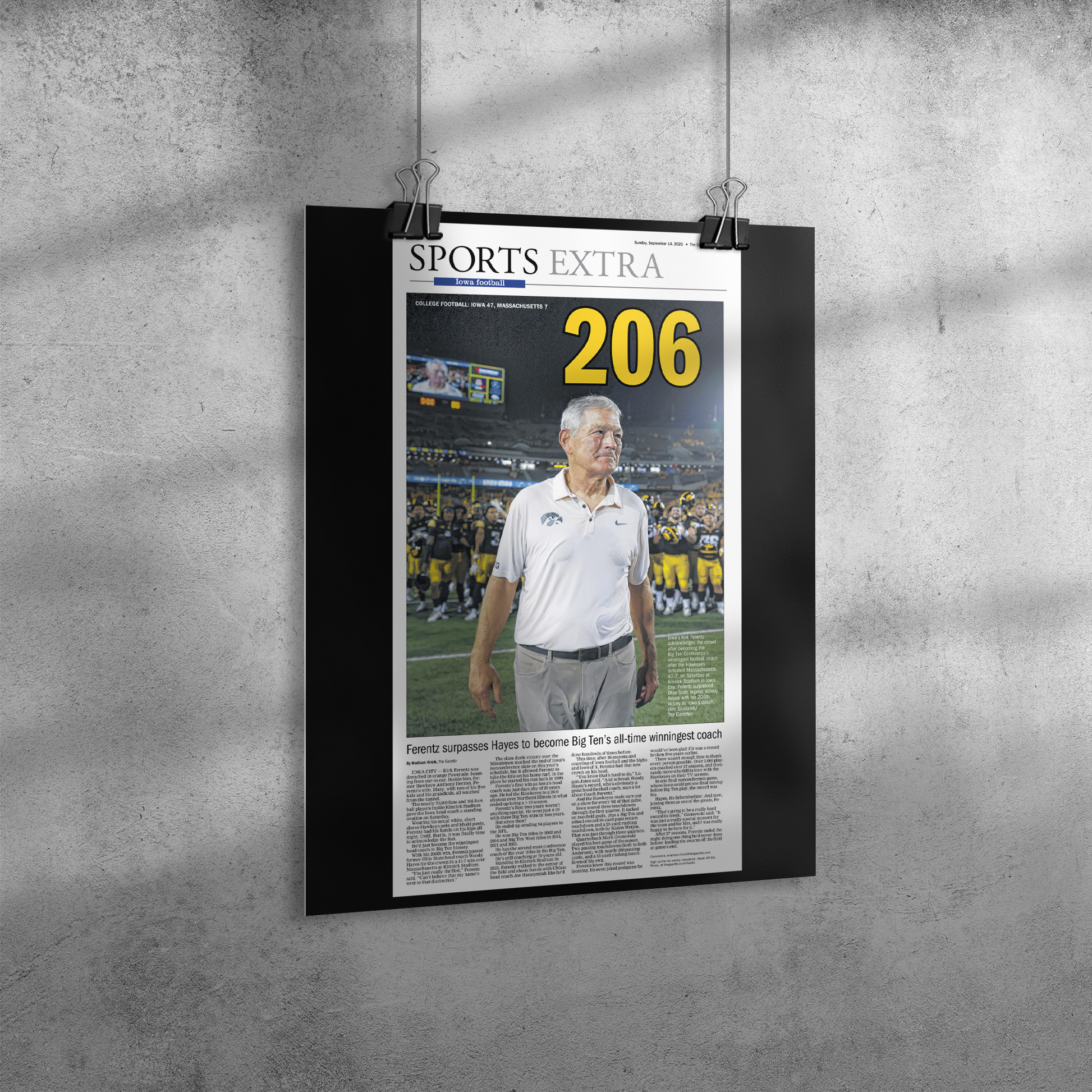 Kirk_Ferentz_206_Win_Page_Reprint_18x24_Angle_V_Mockup.png