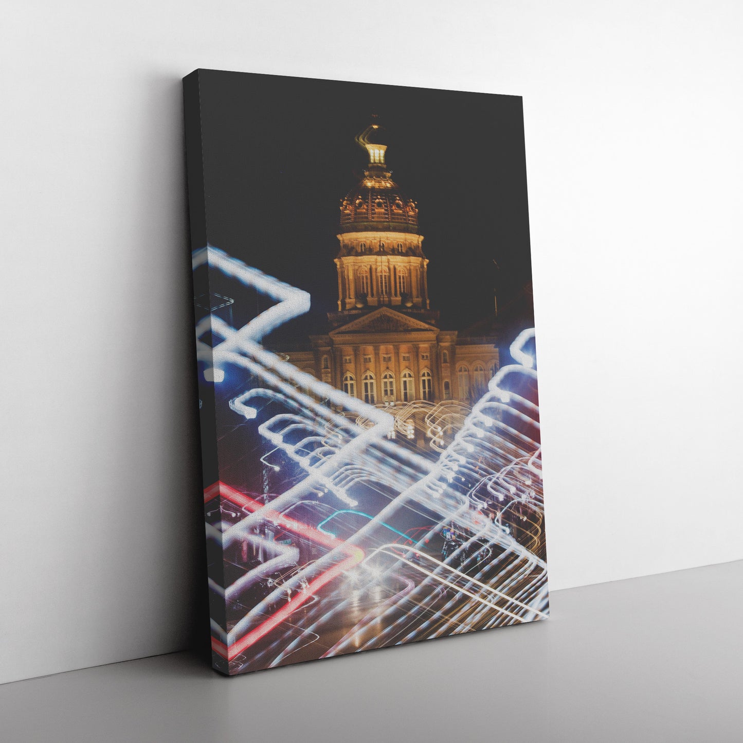 Wrapped Canvas Print - Capitol Lights