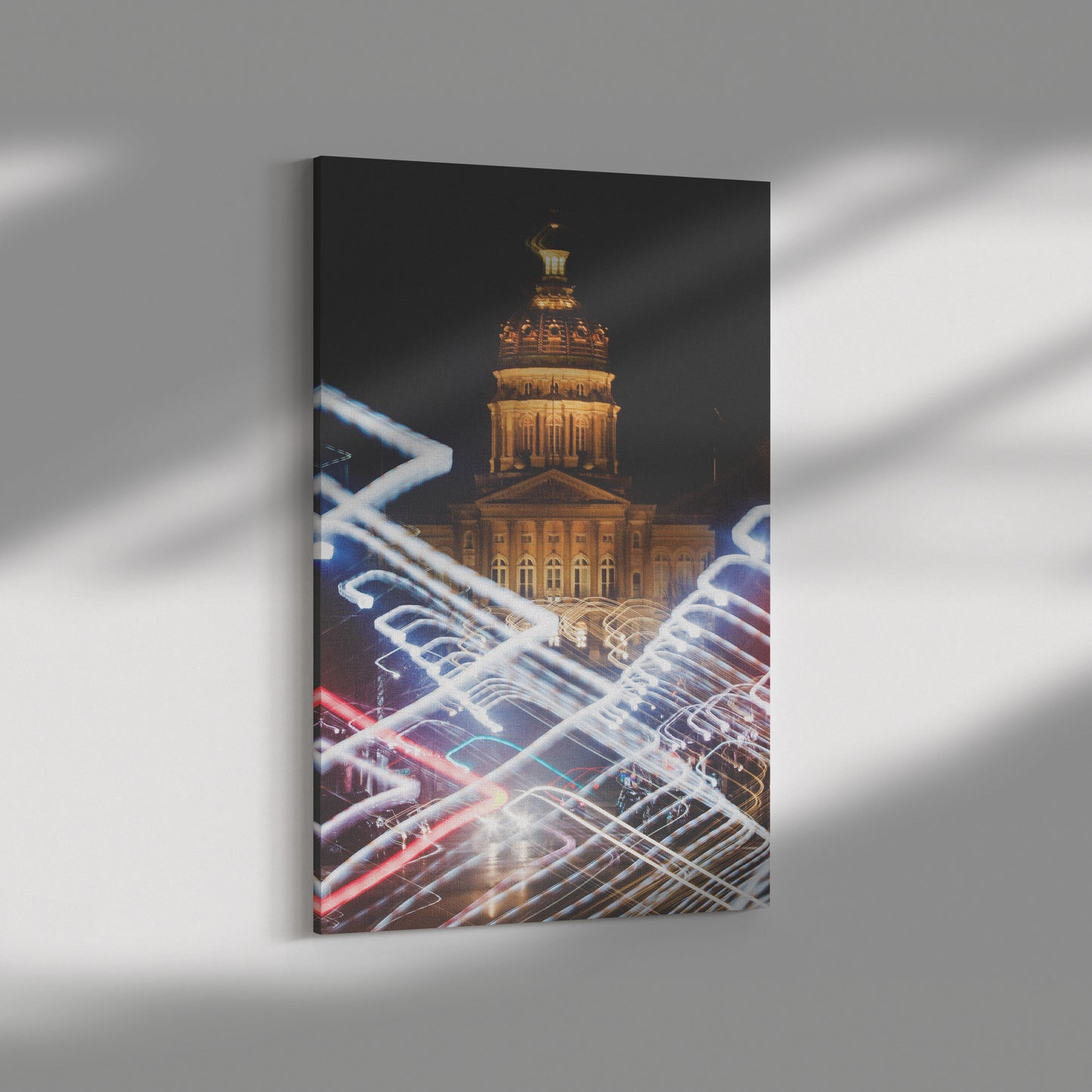 Wrapped Canvas Print - Capitol Lights