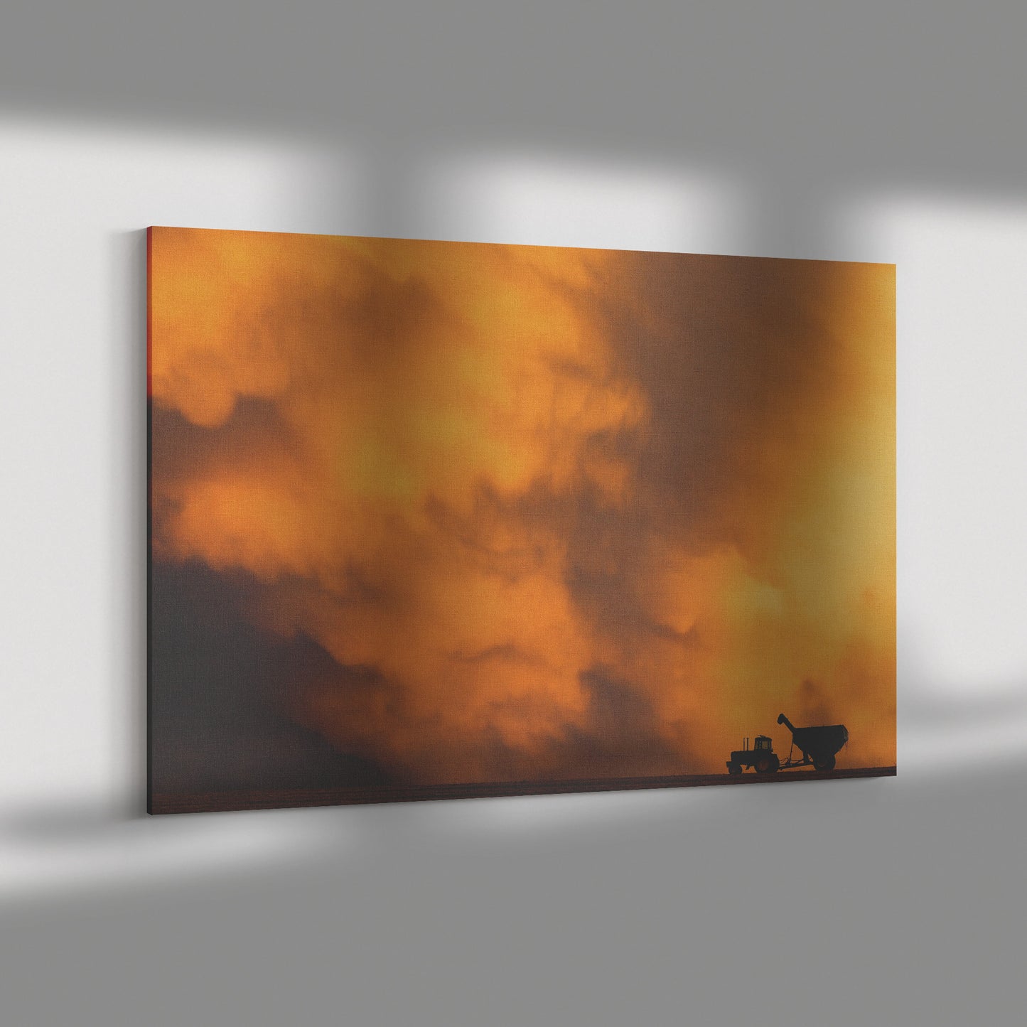 Wrapped Canvas Print - Farm Sunset