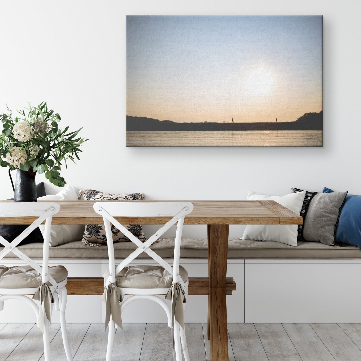 Wrapped Canvas Print - Lake Sunset