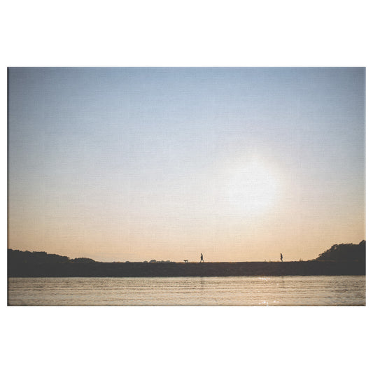 Wrapped Canvas Print - Lake Sunset