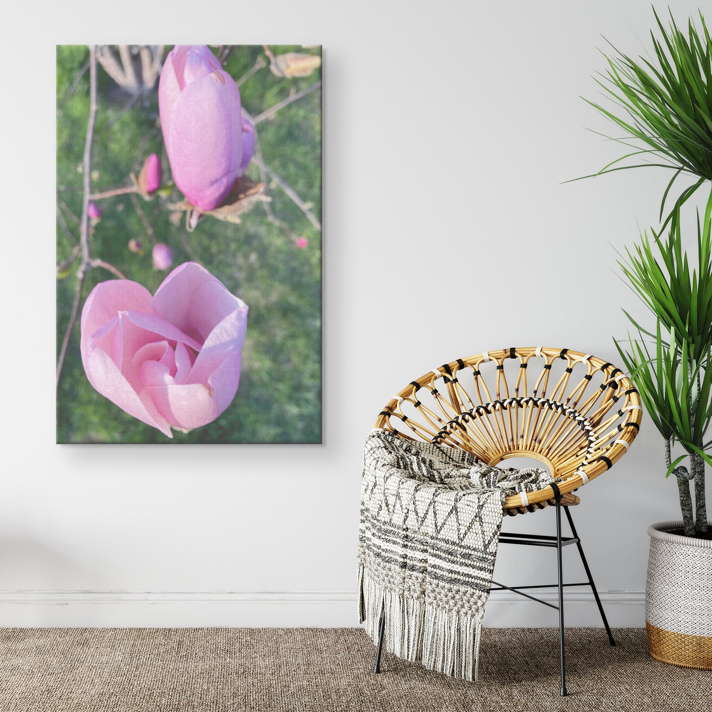 Wrapped Canvas Print - Rosebuds