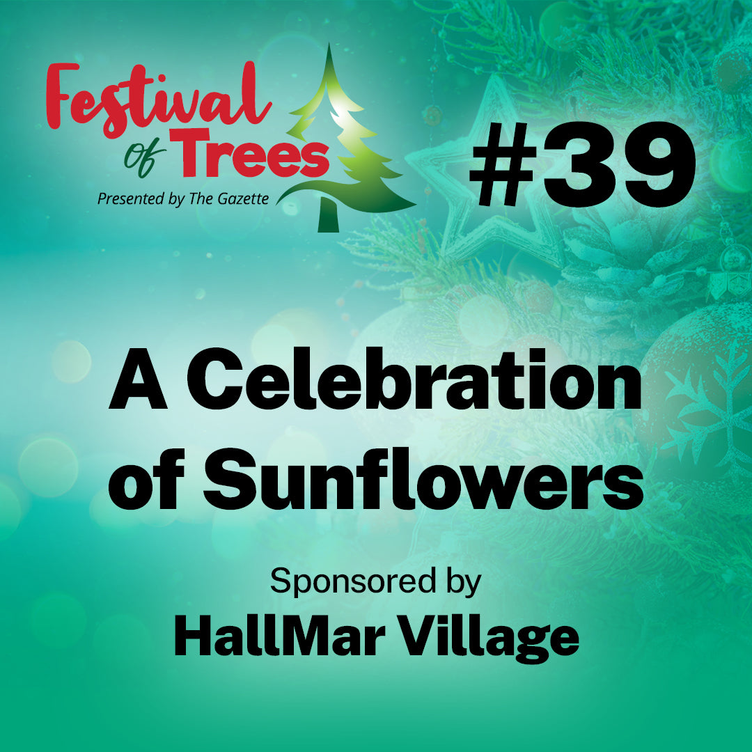 7.5ft. Tree #39: HallMar Village - A celebration of sunflowers