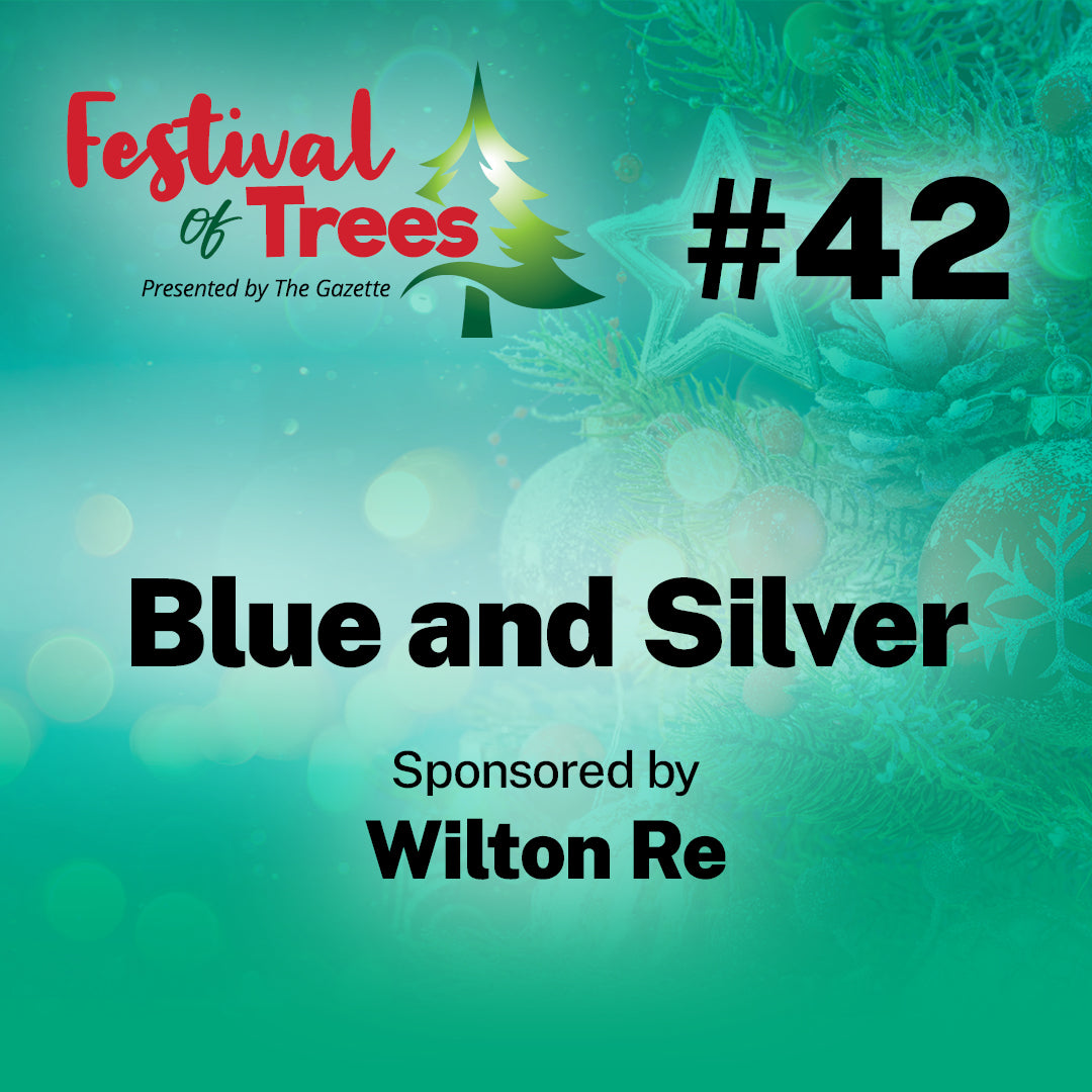 7.5ft. Tree #42: Blue and Silver