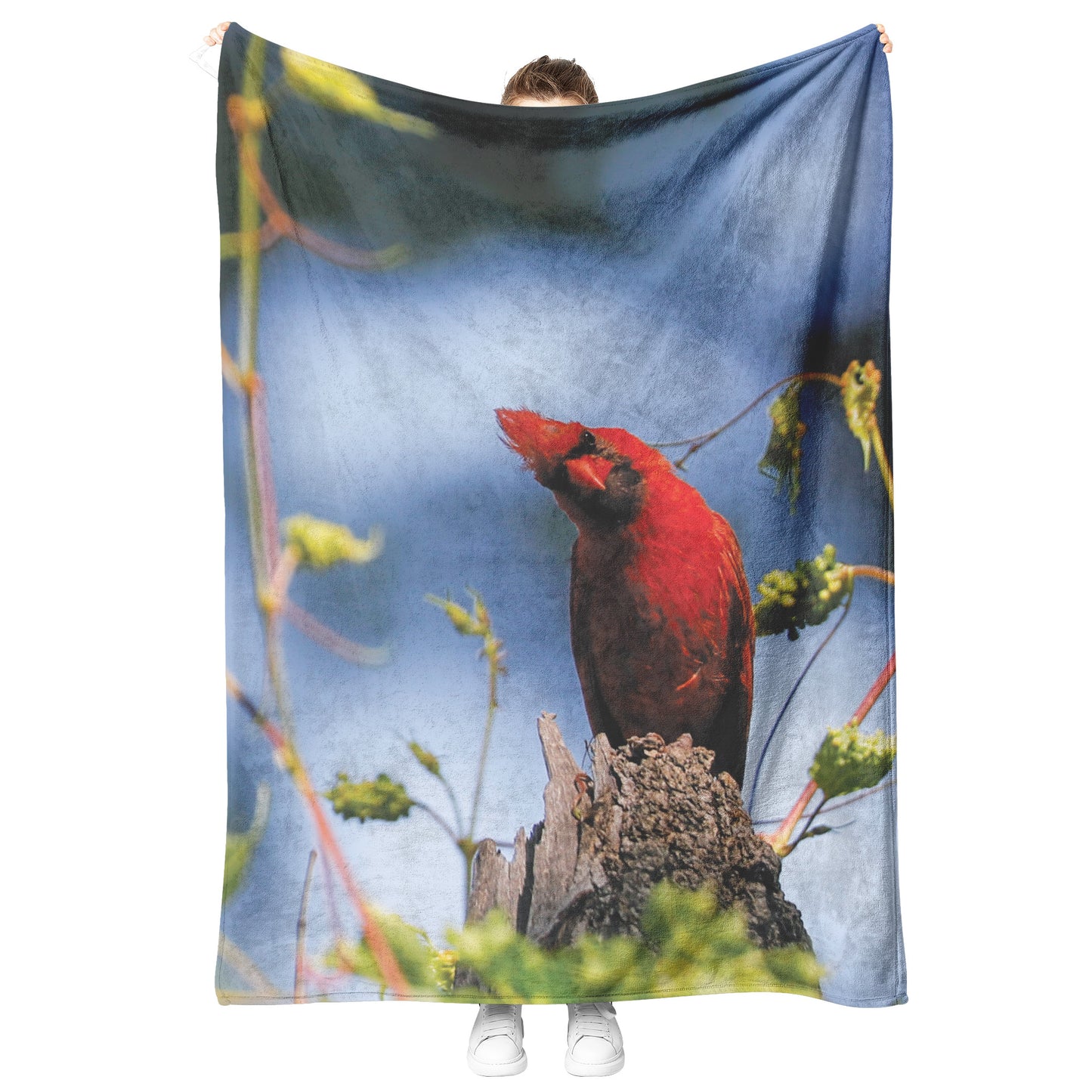 Cardinal Moment Fleece Blanket