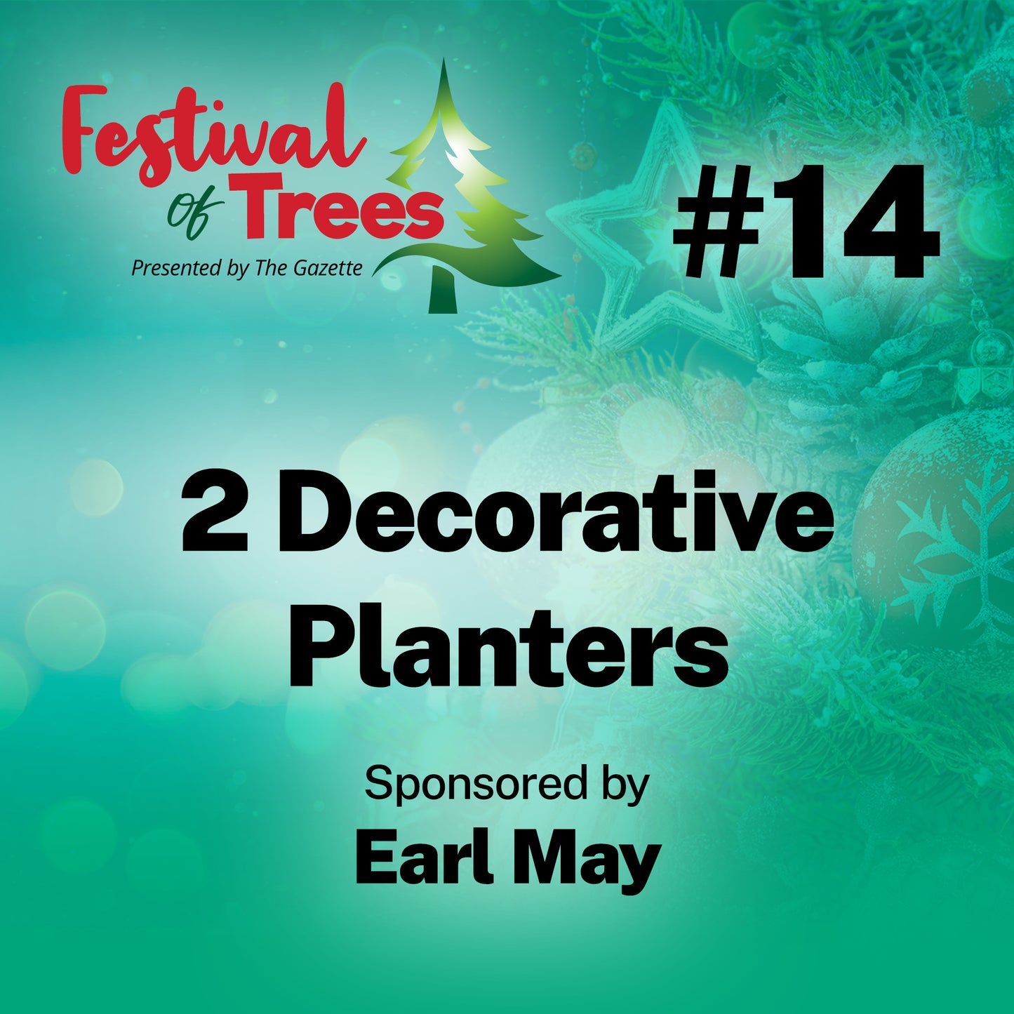 3ft. Tree #14: Two Decorative Planters