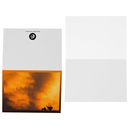 Folded Card H - Farm Sunset