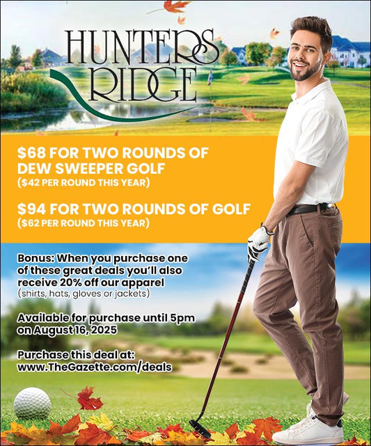 Hunters Ridge 2025 Golf Deal