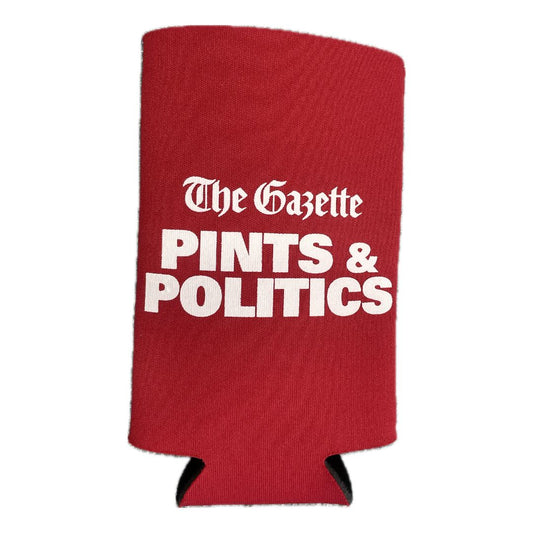 Pints and Politics Red Koozie