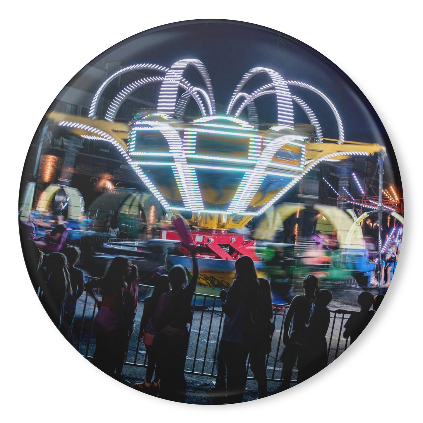 Round Button Magnet - Summer Nights