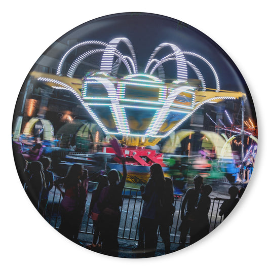 Round Button Magnet - Summer Nights