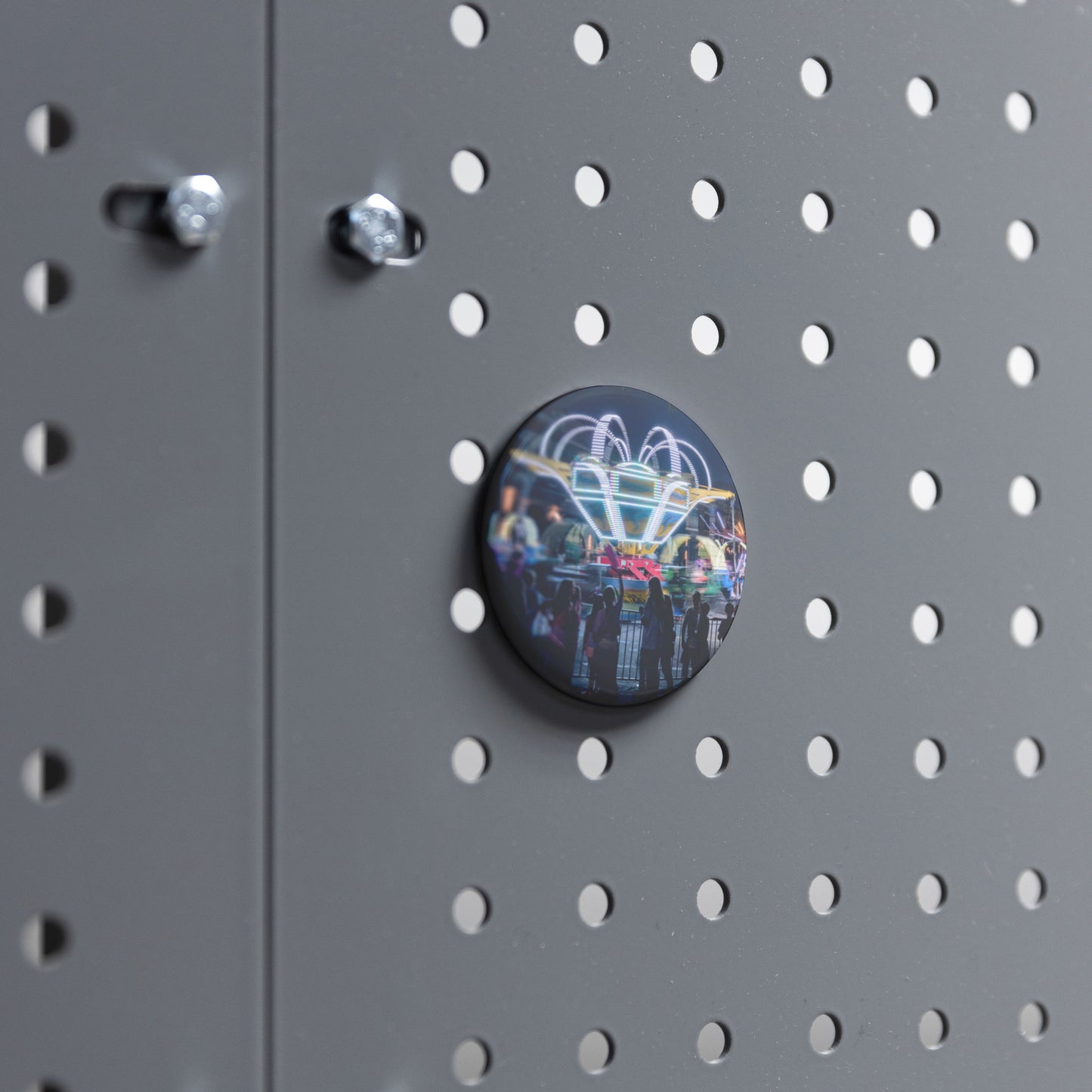 Round Button Magnet - Summer Nights