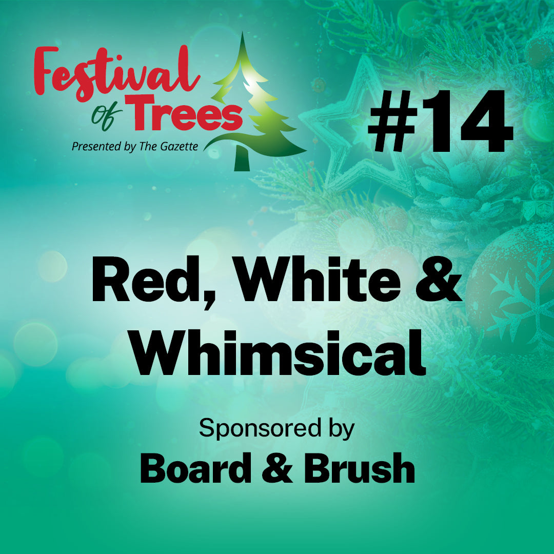 7ft. Tree #14: Red, White, and Whimsical