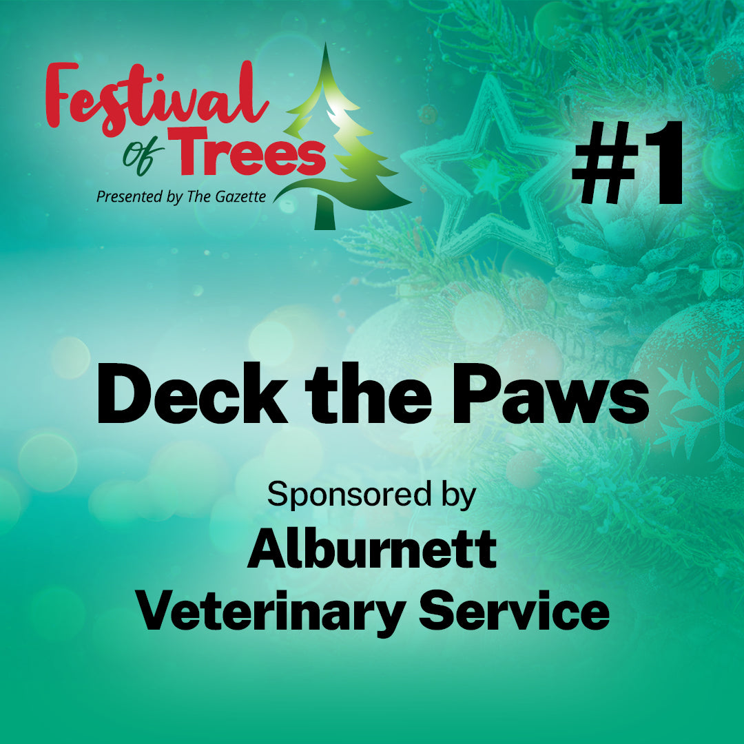 3ft. Tree #1: Deck the Paws
