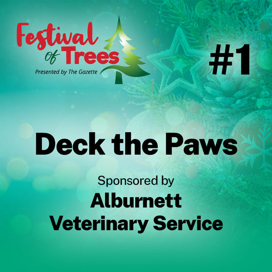 3ft. Tree #1: Deck the Paws