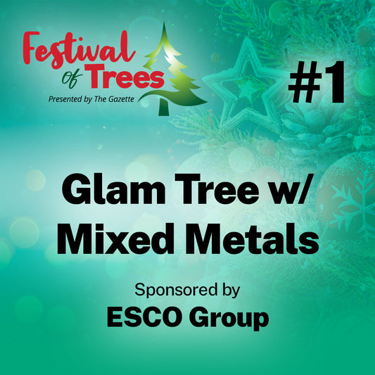 7ft. Tree #1: Glam Tree w/ mixed metals