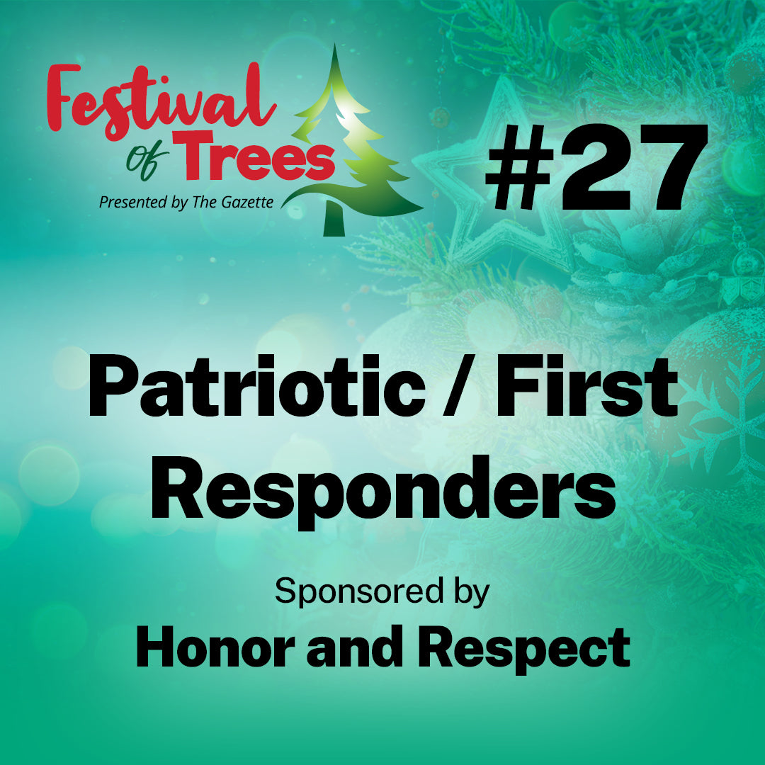 7ft. Tree #27: Patriotic 1st Responder