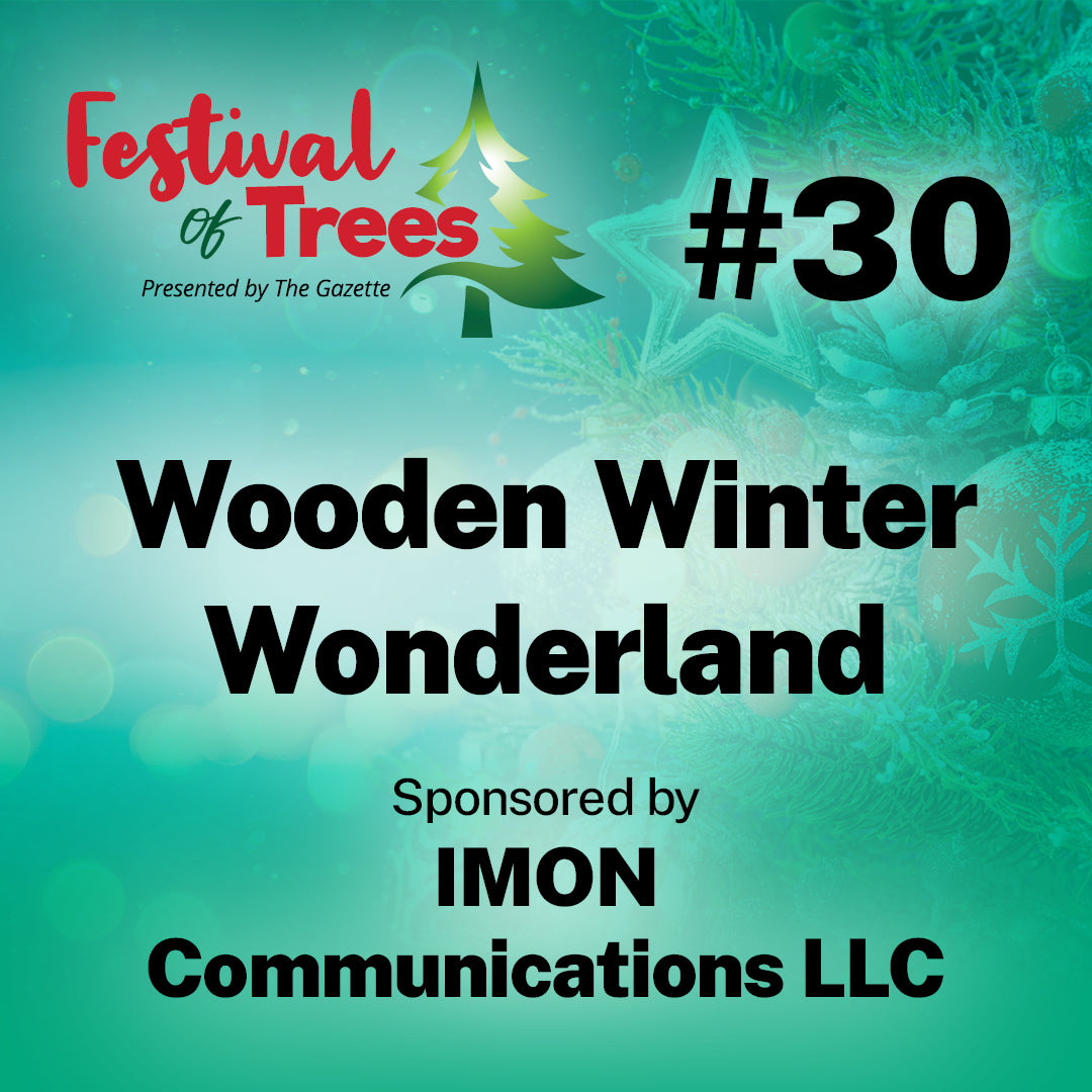 7ft. Tree #30: Wooden Winter Wonderland