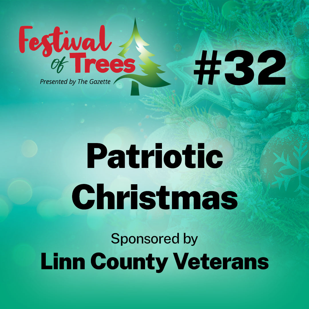 7ft. Tree #32: Patriotic Christmas