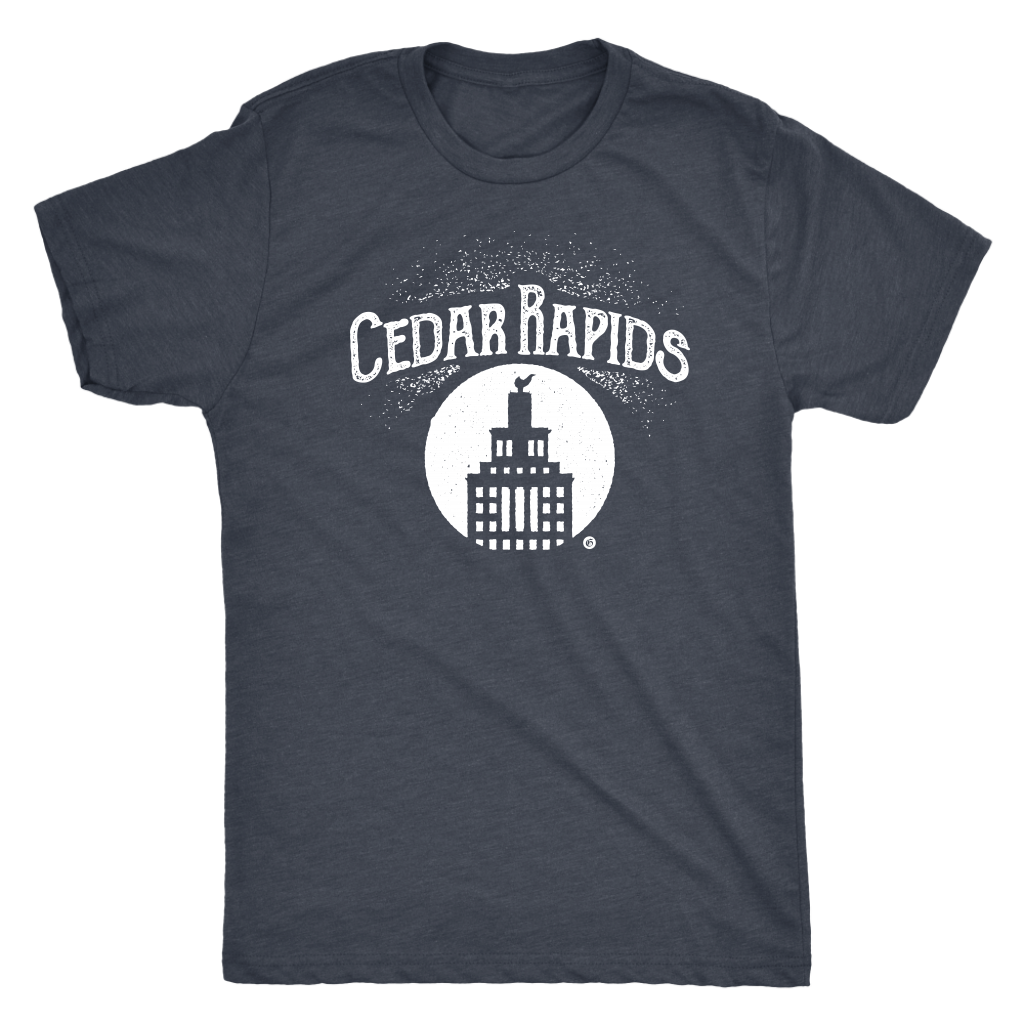 Hometown Cedar Rapids Short Sleeve Tri-Blend Men's T Shirt