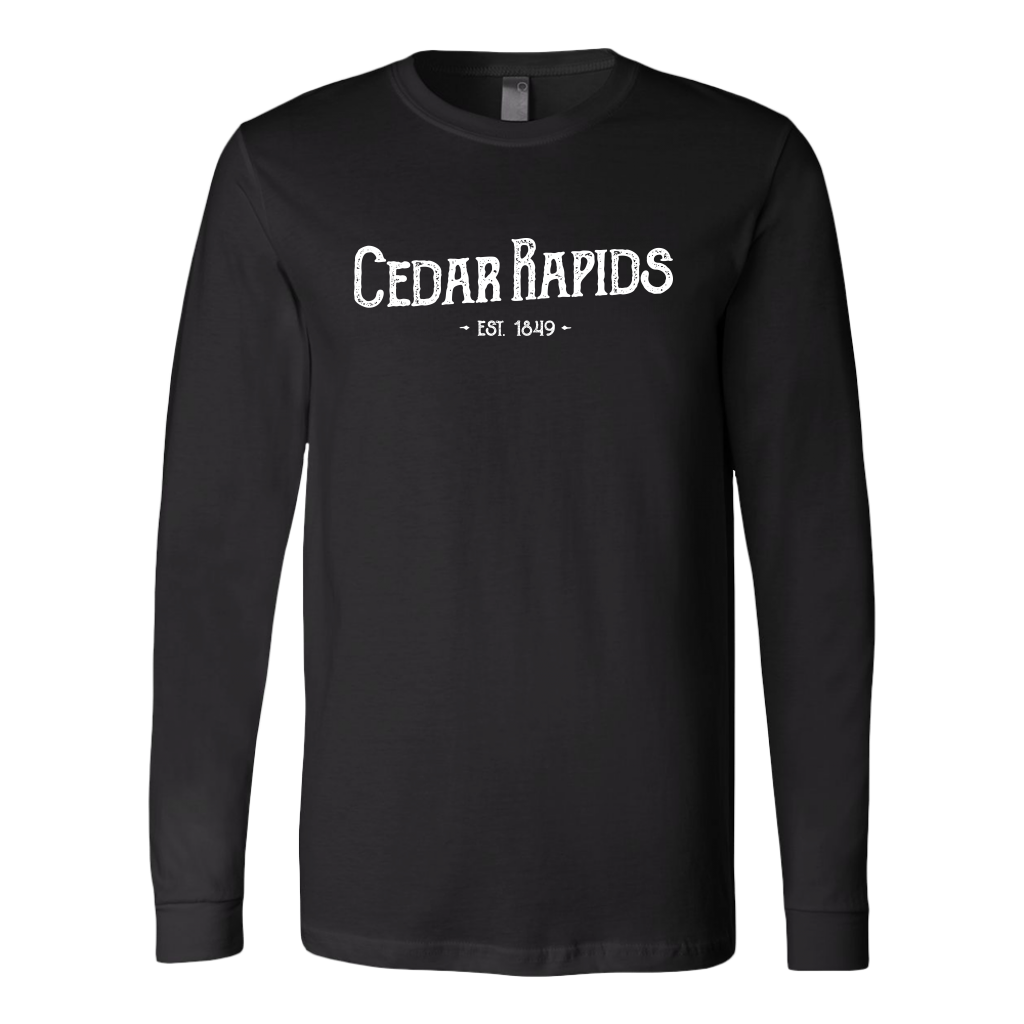 Hometown Cedar Rapids Long Sleeve Unisex Tee (6 Colors)