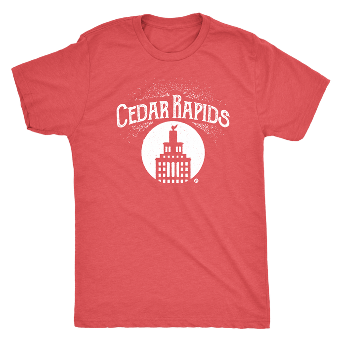 Hometown Cedar Rapids Short Sleeve Tri-Blend Men's T Shirt
