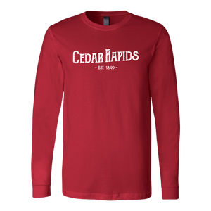 Hometown Cedar Rapids Long Sleeve Unisex Tee (6 Colors)