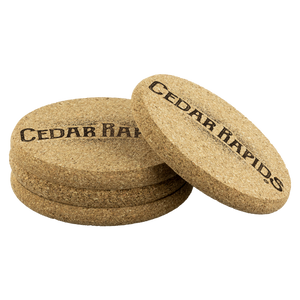 Hometown Cedar Rapids 4 Pack Cork Coasters