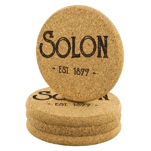 Hometown Solon 4 Pack Cork Coasters